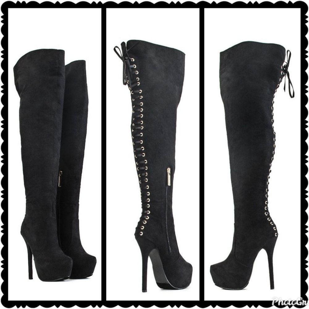 Shiekh suede thigh high boots
